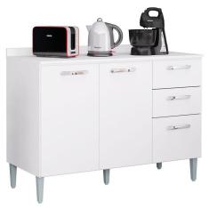 Imagem de Balcão De Cozinha Lavinia Branco - Poquema