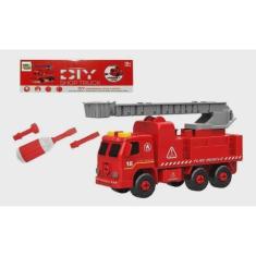 Imagem de Caminhão De Bombeiro Monta E Desmonta Brinquedo Didático. - Toy King