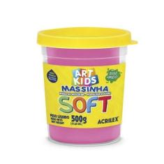 Imagem de Massinha De Modelar Soft 500G Rosa Acrilex