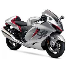 Imagem de Miniatura Moto Suzuki Hayabusa 2022 Prata Maisto 1/12