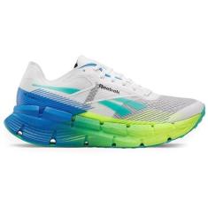 Imagem de Reebok Tênis masculino FloatZig X1, Branco/Limão Digital/Verde Desencadeado, 39