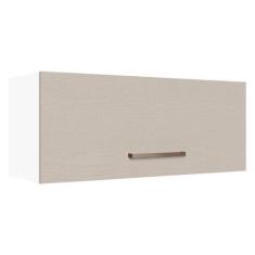 Imagem de Armário de Cozinha Aéreo 80 cm 1 Porta Basculante Branco/Crema Agata M