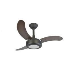 Imagem de Ventilador de Teto Infinity Lux LED 6000K Preto 3 Pás MDF Tb 220V+Cont