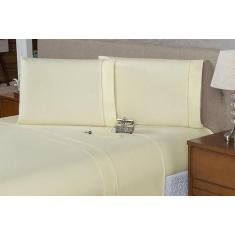 Imagem de Jogo Lençol Queen 4 peças c/ Ponto Palito Percal 200 Fios 100% Algodão