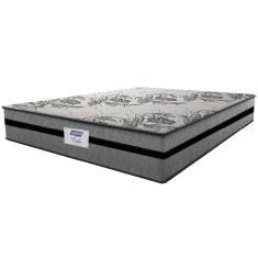 Imagem de Colchão Casal King Gazin Com Molas Ensacadas Rubi 193x203x32cm Cinza/Preto - Suporta Até 120 Kg