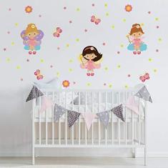 Imagem de Adesivo De Parede Infantil Fadas