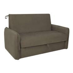 Imagem de Sofá-Cama Casal Com Baú 2 Lugares Zaia Suede Capuccino