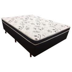 Imagem de Cama Box Conjugada Casal Cristalflex Ag80 Preto