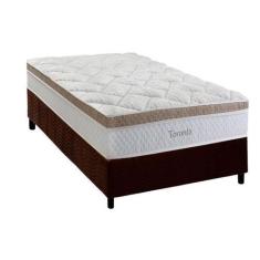 Imagem de Cama Box Solteiro: Colchão Molas Ensacadas Herval Toronto + Base CRC S