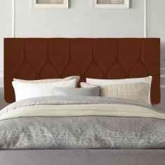 Imagem de Painel Estofada Istambul Botão Capitonê 195cm King Size Para Cama Box Quarto Suede Terracota Telha - Gat Magazine