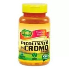 Imagem de Picolinato de Cromo 550mg 60 Caps - Unilife