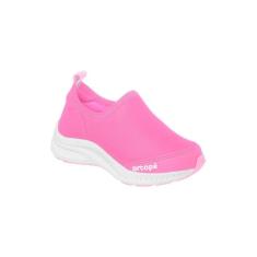 Imagem de Tênis Infantil Feminino Ortopé Dna Flex Calce Fácil Básico Pink