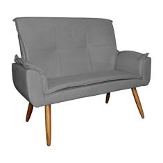 Imagem de Sofá Namoradeira 02 Lugares Emília Plus Suede Cores - DS Estofados