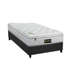 Imagem de Cama Box Solteiro: Colchão Molas Bonnel Luckspuma  Trade + Base Crc Su