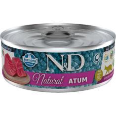 Imagem de Ração Úmida Lata Farmina N&D Natural Atum para Gatos Adultos - 80 g
