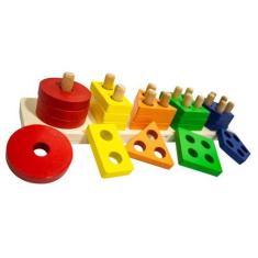 Imagem de Brinquedo Educativo De Madeira Formas Geométricas - Ty360687 - Blessed