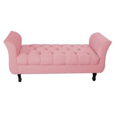Imagem de Recamier Grecia Decorativa 150cm Suede Rosa - Montanaris Decor