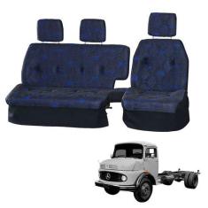 Imagem de Sofá Cama Banco Completo Mercedes 1113 / 1114 Azul - Pampa