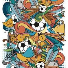 Imagem de Papel De Parede Adesivo Jovem Futebol 421953340 0,58X3,00M