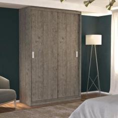 Imagem de Guarda-Roupa Solteiro 2 Portas De Correr 2 Gavetas Mdfmm771 Espresso M