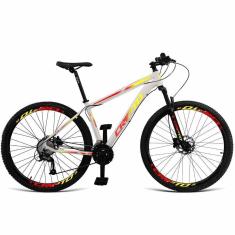Imagem de Bicicleta Aro 29 21 Marchas Freio Disco C Suspensão amarelo E Vermelho amarelo E Vermelho