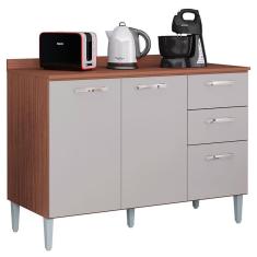 Imagem de Balcão de Cozinha Lavinia Capuccino Off White - Poquema