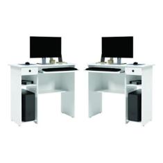 Imagem de Conjunto Mesa de Computador Afrodite Branco