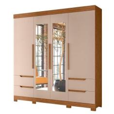 Imagem de Guarda Roupa Vivacce Casal 4 Portas com Espelho Albatroz