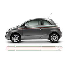 Imagem de Kit Adesivo Faixa Lateral Fiat 500 Itália Modelo Original