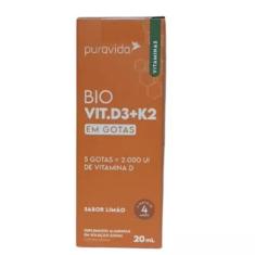 Imagem de Puravida Vitamina D3 + K2 Gotas Frasco 20 Ml