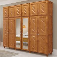 Imagem de Guarda Roupa Casal 12 Portas 3 Gavetas Mel