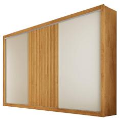 Imagem de Guarda Roupa Vitoria Casal 3 Portas 6 Gavetas Flex Europa Peroba Off White