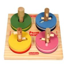 Imagem de Passa Círculos -Brinquedo Educativo de Madeira - Carimbras