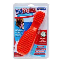 Imagem de Brinquedo Mordedor Escova Dental Pet Games Roxa M