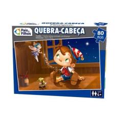Imagem de Quebra Cabeça Premium Pinóquio 80 Peças - Pais E Filhos