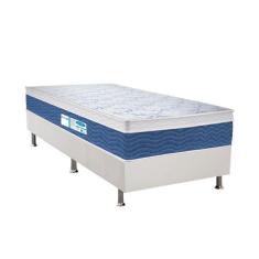 Imagem de Cama Box Solteiro: Colchão Molas Probel Prolastic Blue + Base Crc Courano White(88X188)