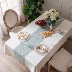 Imagem de Pahajim toalha de mesa retangular toalha de mesa para cozinha, jantar, toalhas de mesa rústicas, toalhas de mesa de serapilheira, toalha de mesa de verão toalha de mesa de festa toalhas de mesa