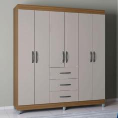 Imagem de Guarda Roupa Casal 6 Portas 3 Gavetas Sevilha Poquema