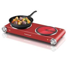 Imagem de Fogão elétrico duplo Techwood 1800W Hot Plate Bancada