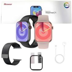Imagem de Relogio Inteligente Smartwatch W99 Tela Amoled Notificações Redes Soci