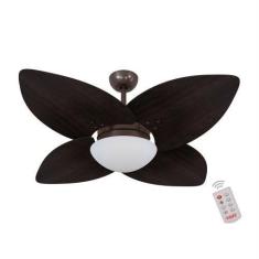 Imagem de Ventilador de Teto Kovalski Café 4 Pás Tabaco 220V com Controle - Mais