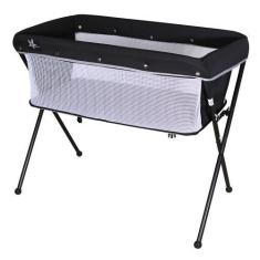 Imagem de Berço Co-Leito Portátil Galzerano Bari até 9Kg Preto/Cinza