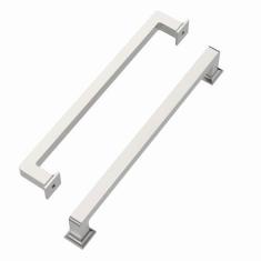 Imagem de ROMATEE Pacote com 10 puxadores de armário de níquel acetinado escovado de níquel escovado para puxadores de armário de cozinha puxadores de armário de cozinha níquel escovado para armários puxadores