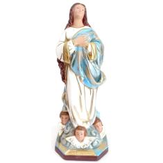 Imagem de Imagem Escultura Nossa Senhora Conceição Barroco 30cm Gesso