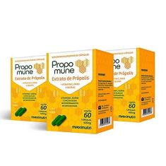 Imagem de Kit 03 Propomune Extrato Própolis Vitamina C Zinco 60 Capsulas Loja Maxinutri