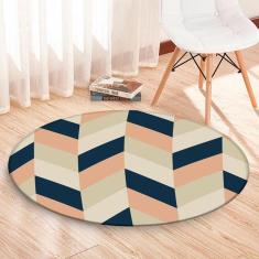 Imagem de Tapete Redondo Wevans Chevron Multicolor 94Cm