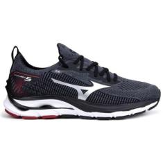 Imagem de Tênis Mizuno Wave Mirai 5 Masculino - Chumbo E Preto