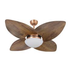 Imagem de Ventilador De Teto Dormamu Cobre 4 Pás Rádica Imbuia 127V