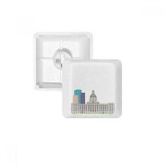 Imagem de Canada Landmark and City Buildings teclado mecânico PBT kit de atualização para jogos