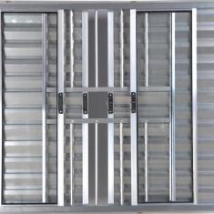Imagem de Janela Veneziana De Alum nio 6 Folhas 1,00 X 1,50 Com Grade C